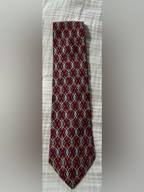 Christian Dior Monsieur Mens Tie Necktie Multicolor Geometric 100% Silk  USA